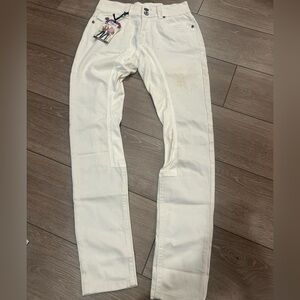 2KGrey Riding Jeans Pas Op Full Seat White Breeches